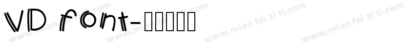 VD font字体转换